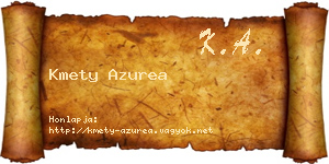 Kmety Azurea névjegykártya